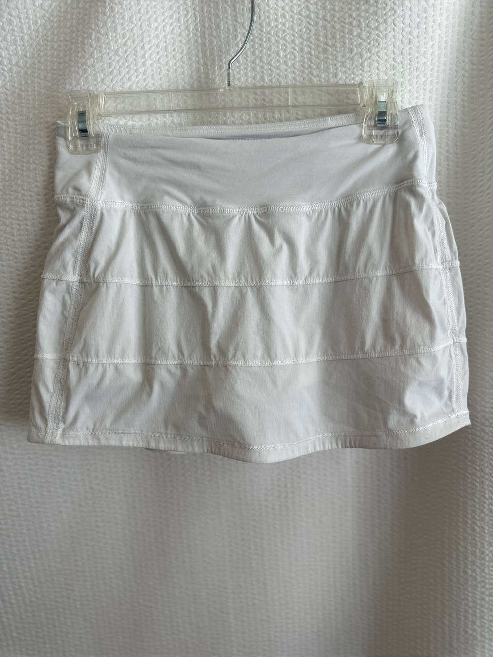 Lululemon Pace Rival White Pleated Tennis Skirt Skort Running Golf Size 4